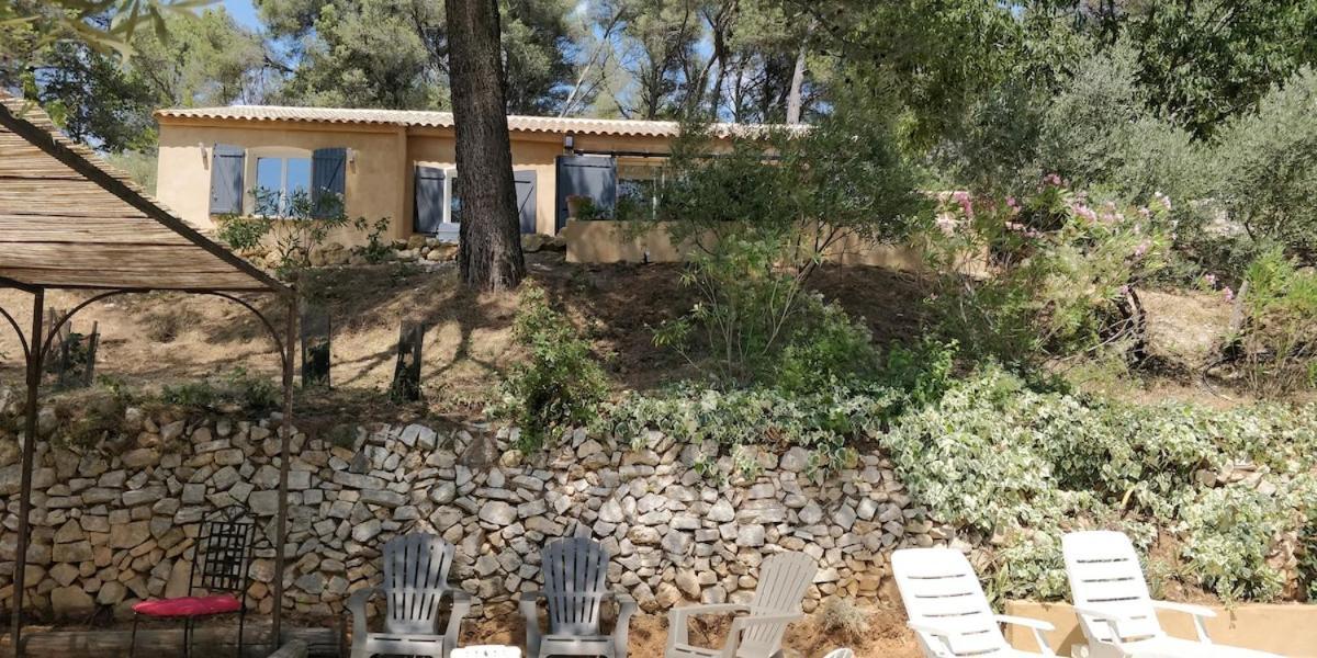 Villa Cigalons En Pleine Pinede Avec Piscine Chauffee De Mai A Septembre オリオール エクステリア 写真