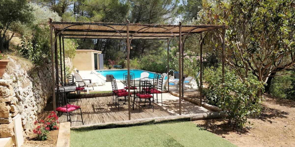 Villa Cigalons En Pleine Pinede Avec Piscine Chauffee De Mai A Septembre オリオール エクステリア 写真