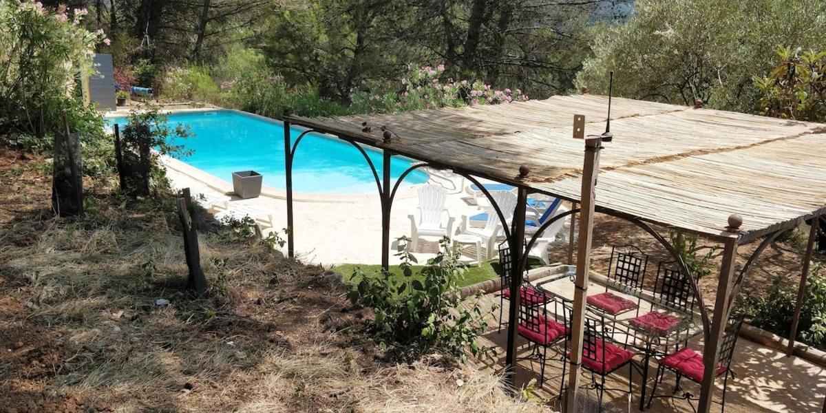 Villa Cigalons En Pleine Pinede Avec Piscine Chauffee De Mai A Septembre オリオール エクステリア 写真
