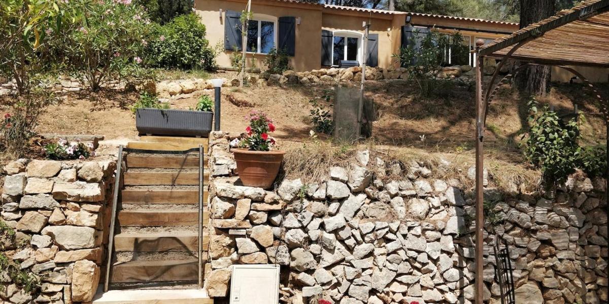 Villa Cigalons En Pleine Pinede Avec Piscine Chauffee De Mai A Septembre オリオール エクステリア 写真