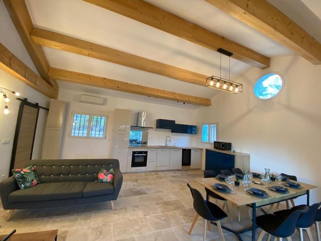 Villa Cigalons En Pleine Pinede Avec Piscine Chauffee De Mai A Septembre オリオール エクステリア 写真